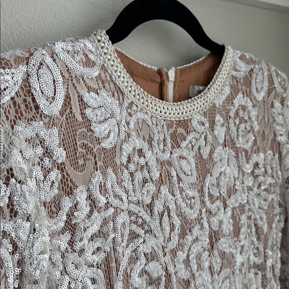 NADINE MERABI White Lace Jumpsuit - Picture 6 of 12